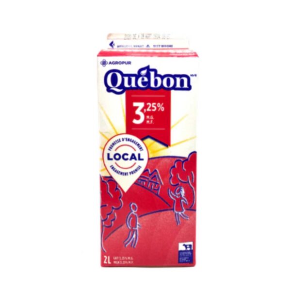 Lait Québon 3,25%- 2L