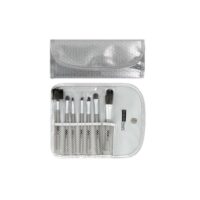 Beauty Treats 7Pc Brush Set in Pouch Metal