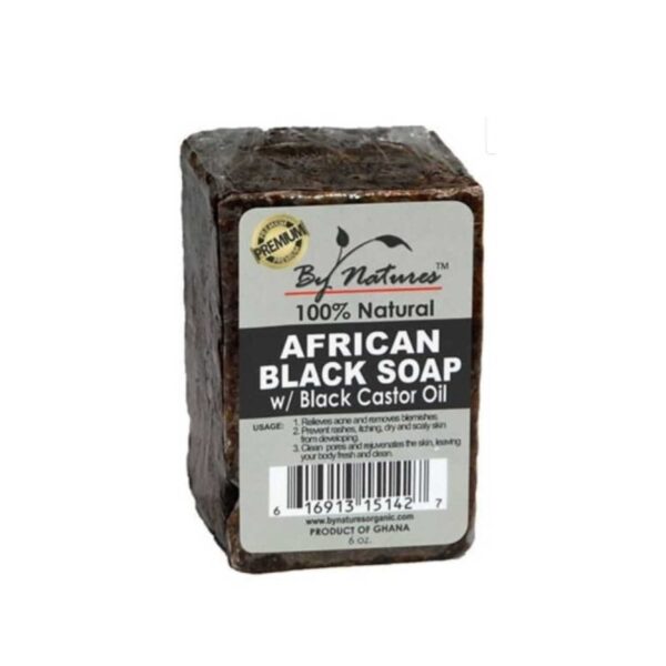 By nature savon noir Africain a l´huile de ricin