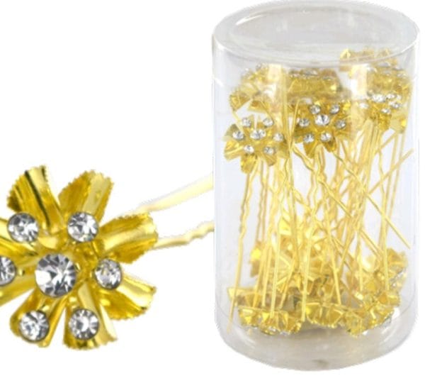 décoration cheveux  dorées19 pcs