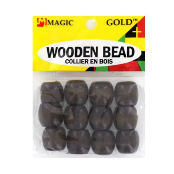 Perles en bois pour tresses  Magic-12