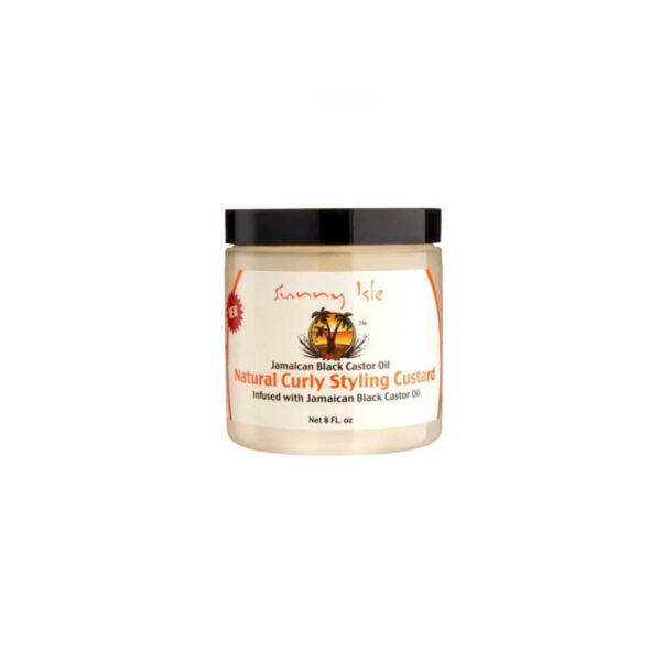 Crème coiffante naturelle pour cheveux bouclés à l'huile de ricin noire jamaïcaine 8 oz