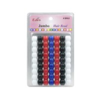 Perles Eden pour Cheveux - Rouge, Noir, Blanc et Bleu