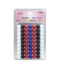 Perles Eden pour Cheveux - Rouge, Noir, Blanc et Bleu