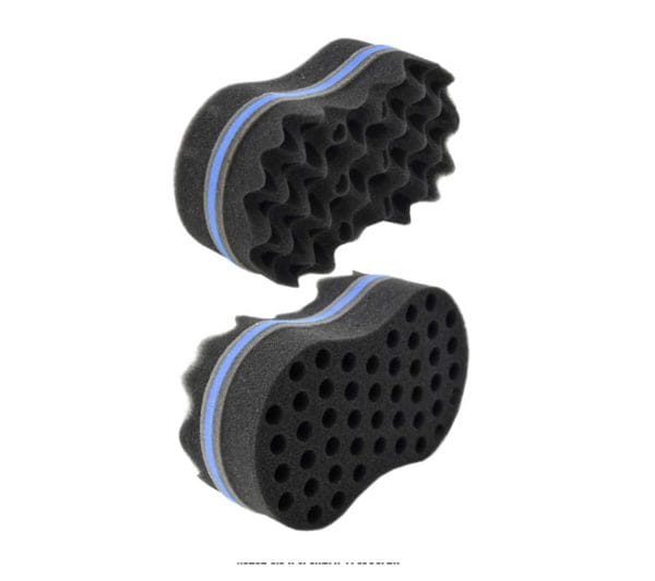 Éponge pour coiffure naturel (grande et 2 cotés) 1pcs