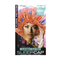 Bonnet de nuit en satin à fleurs   1pcs