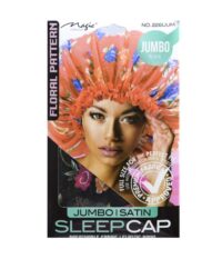 Bonnet de nuit en satin à fleurs   1pcs