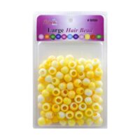 Perle de cheveux ronde (jaune)