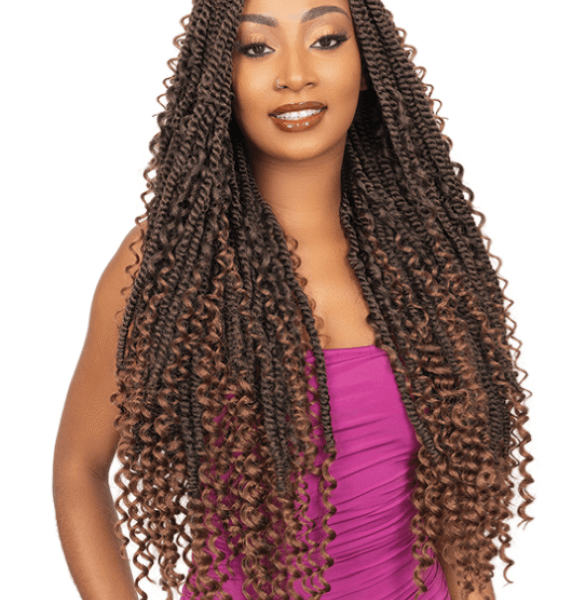 Crochet Janet 3x boho chic passion twist 20''