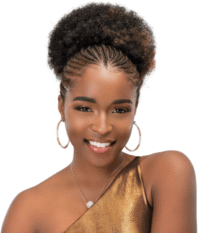 Postiche chignon à cordon afro puff Janet