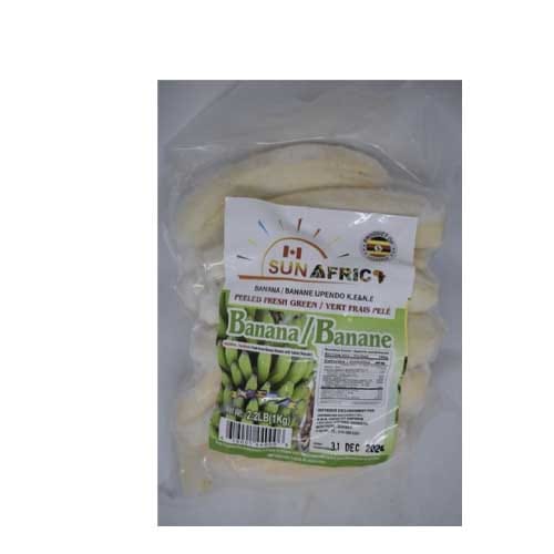 Banane pelée surgelée 1 kg (matoke)