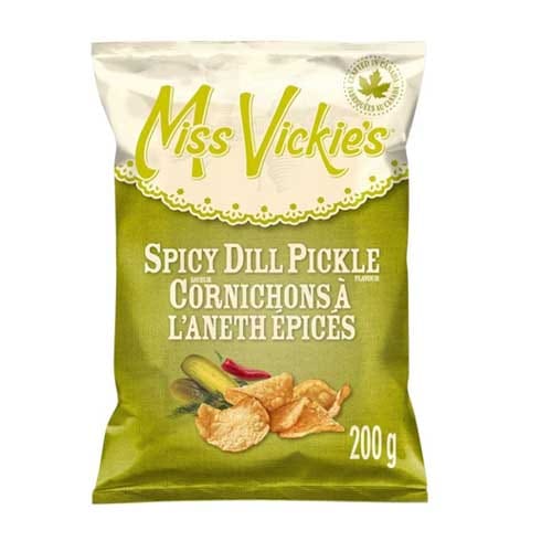 Miss vickies cornichons à l'aneth épices chips 200g