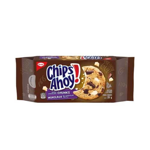 Chips ahoy biscuits aux triples morceaux de chocolat