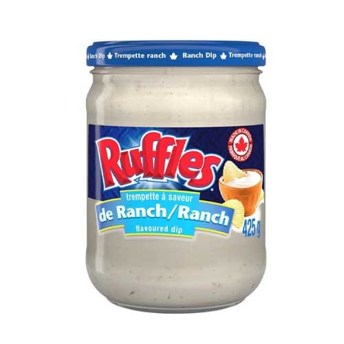Ruffles trempette à saveur de ranch