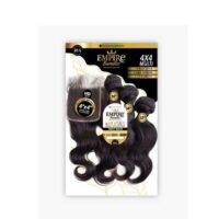 Tissage avec closure Empire bundles body wave 4x4 multi 18,20,22''