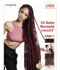 Crochet 3x Boho mermaids locs 24''