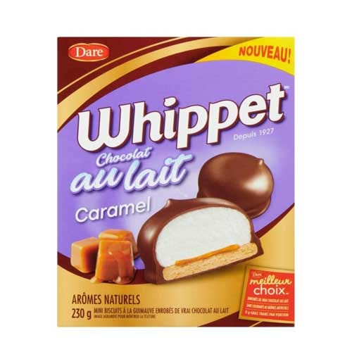 Whippet chocolat au lait et caramel