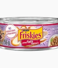 Friskies Chef's Dinner Pâté pour chat, prime filets supérieurs, diner de dinde - Boîte de 156 g