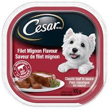 Pâtée pour chien César recette Classic saveur de filet mignon, 100 g