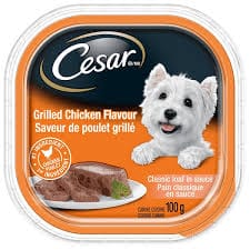 Pâtée pour chien César recette Classic recette au poulet et au foie, 100 g