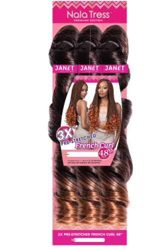 3X BOUCLES FRANÇAISES PRÉ-ÉTIRÉES 48″