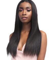 Janet Collection perruque Leila 24¨ raie au milieu cheveux humain pré-customiser