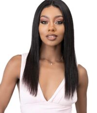 Perruque Janet Collection Leila raie au milieu cheveux naturel pré-customiser